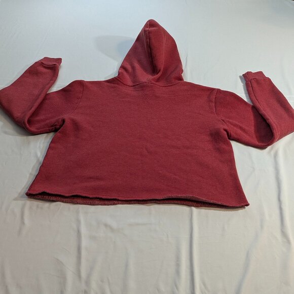 Blue 84 Brand Arkansas Razorback Cropped Hoodie Size Medium Dark Red (Cardinal) - Picture 2 of 9